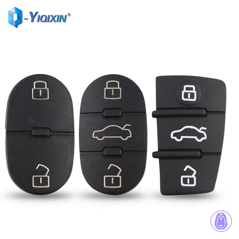 Silicone Rubber Button Pad Repair Skin for Audi A2 A3 A4 A5 A6 A8 TT Remote Key