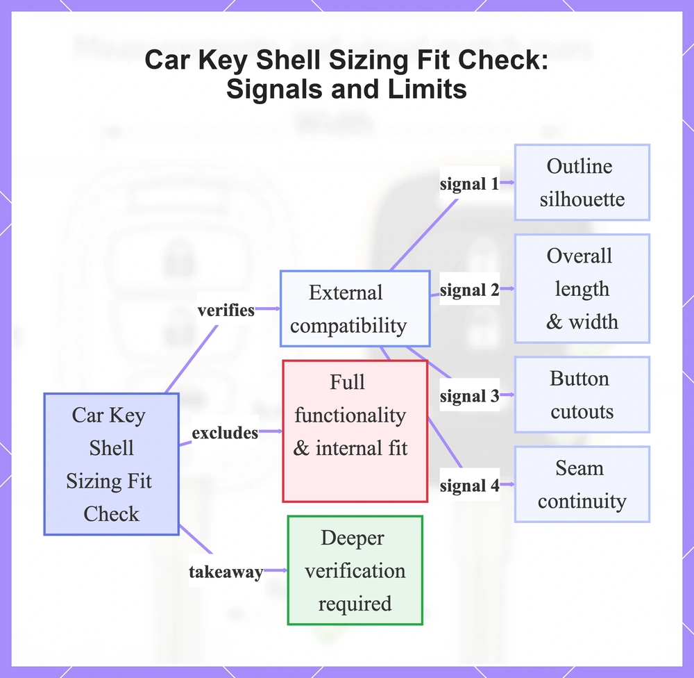 Car Key Shell Sizing Fit Check: Signals and Limits