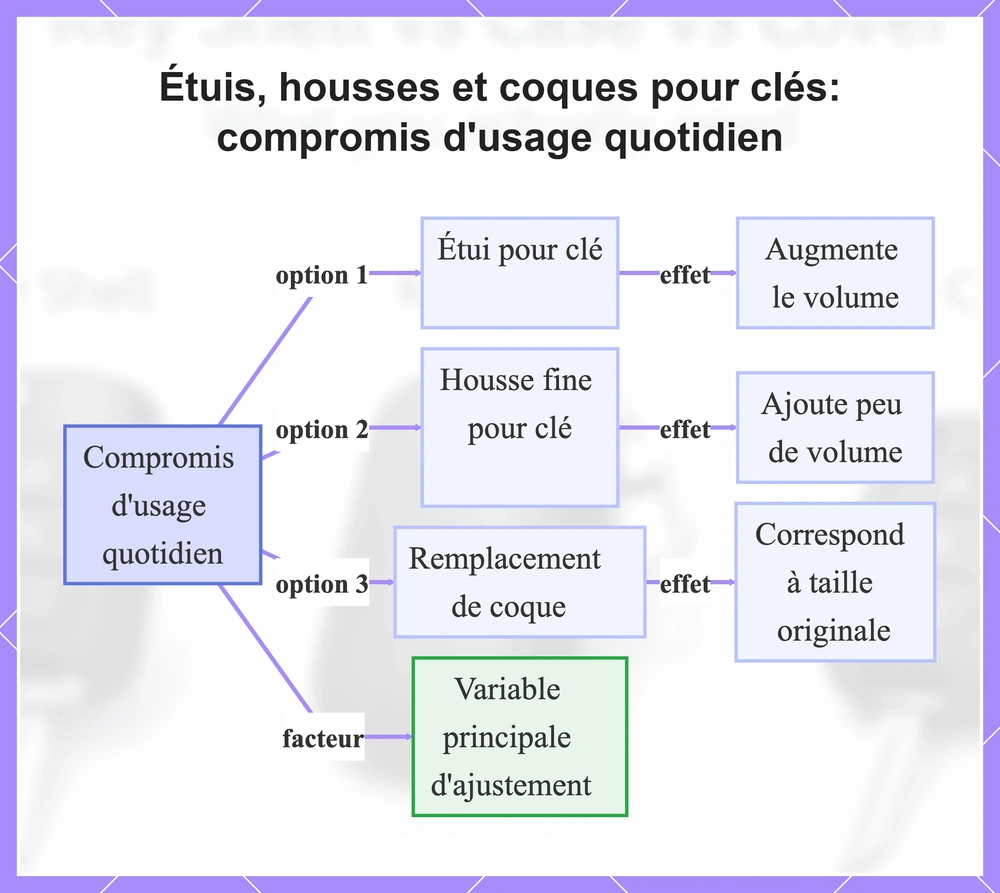 Étuis, housses et coques pour clés: compromis d'usage quotidien