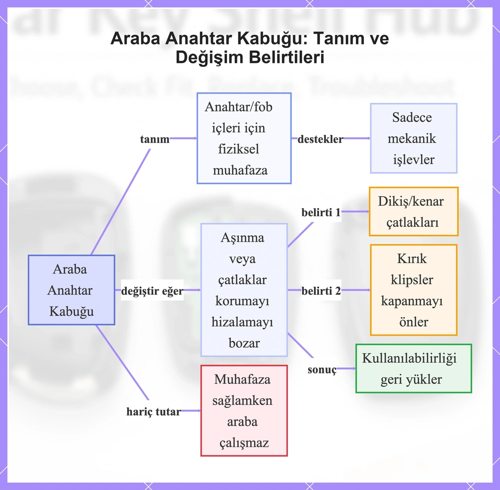Araba Anahtar Kabuğu: Tanım ve Değişim Belirtileri