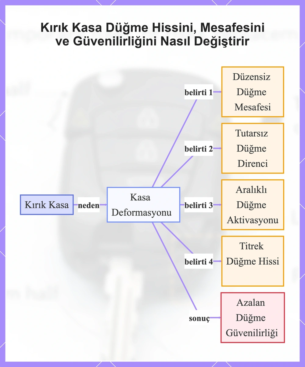 Kırık Kasa Düğme Hissini, Mesafesini ve Güvenilirliğini Nasıl Değiştirir