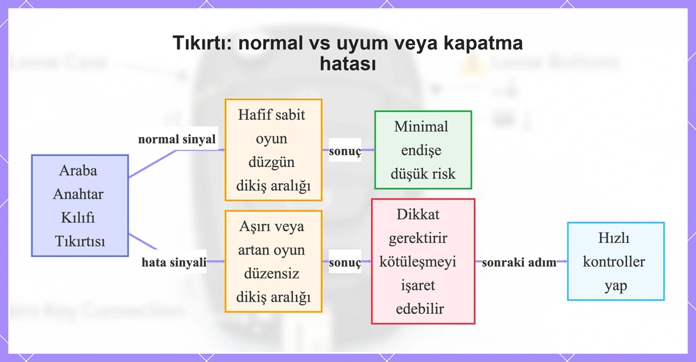 Tıkırtı: normal vs uyum veya kapatma hatası